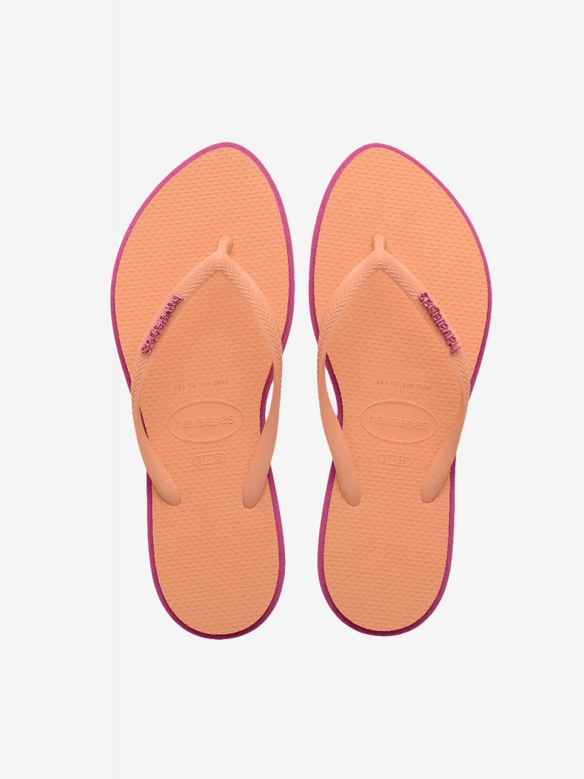 Chinelos Havaianas Slim Point Laranja