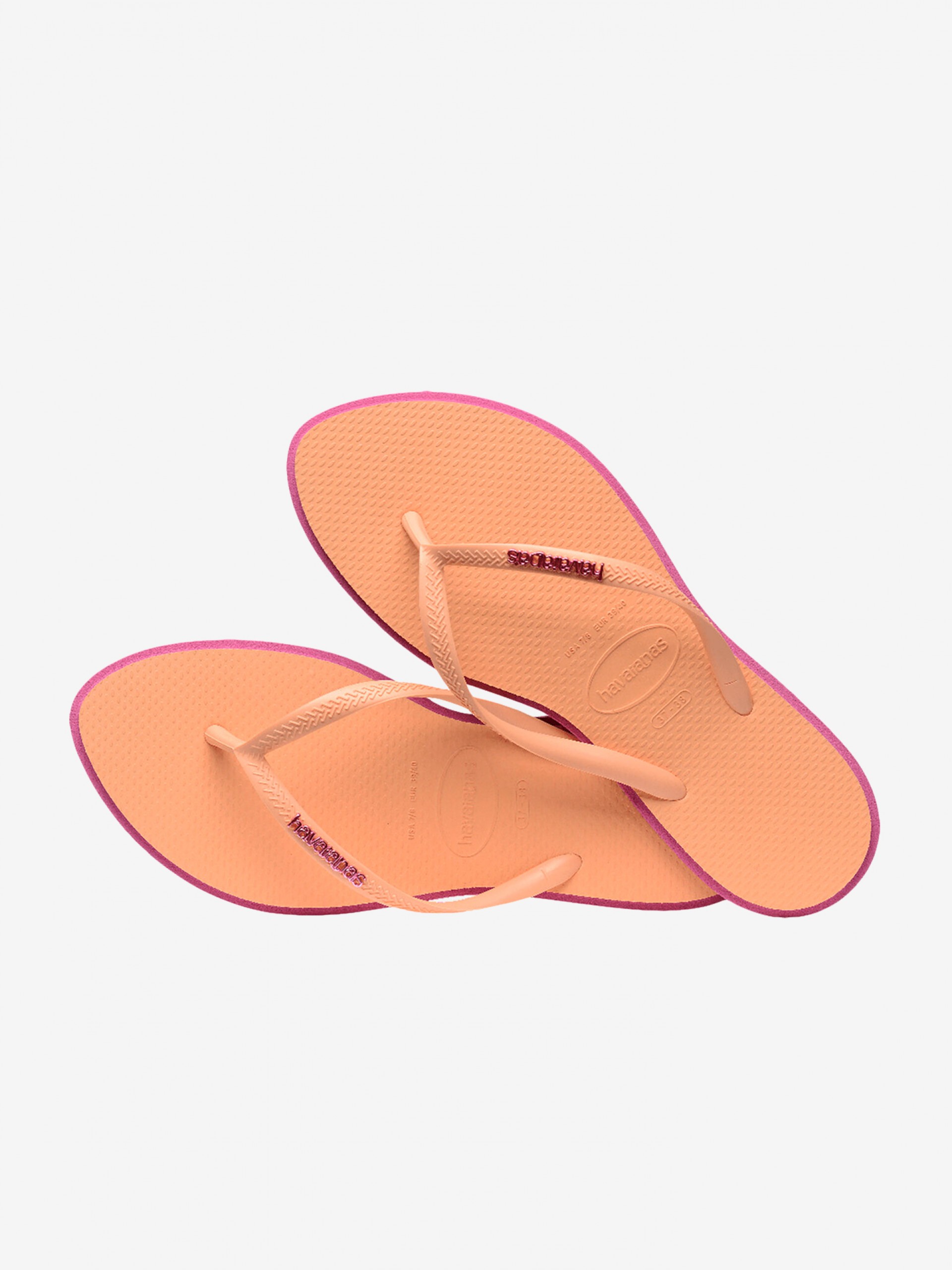Chinelos Havaianas Slim Point Laranja