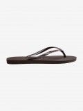 Chinelos Havaianas Slim Logo Metallic Castanhos