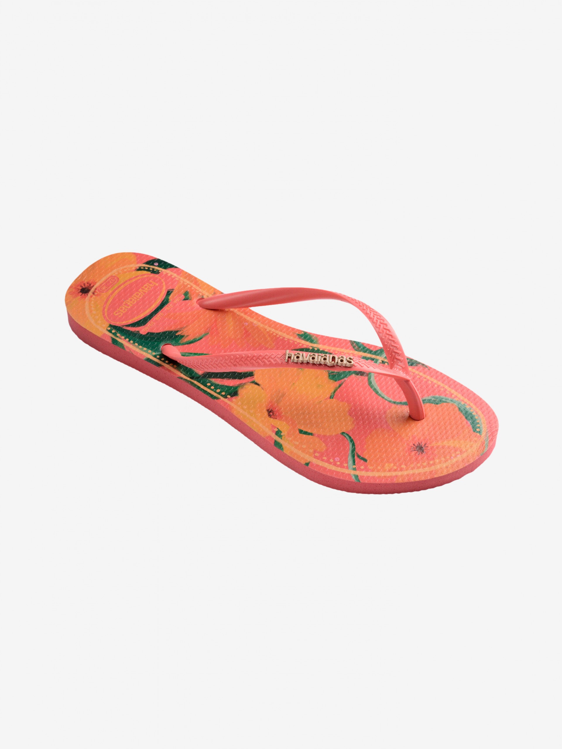 Chinelos Havaianas Slim Tropical Laranja