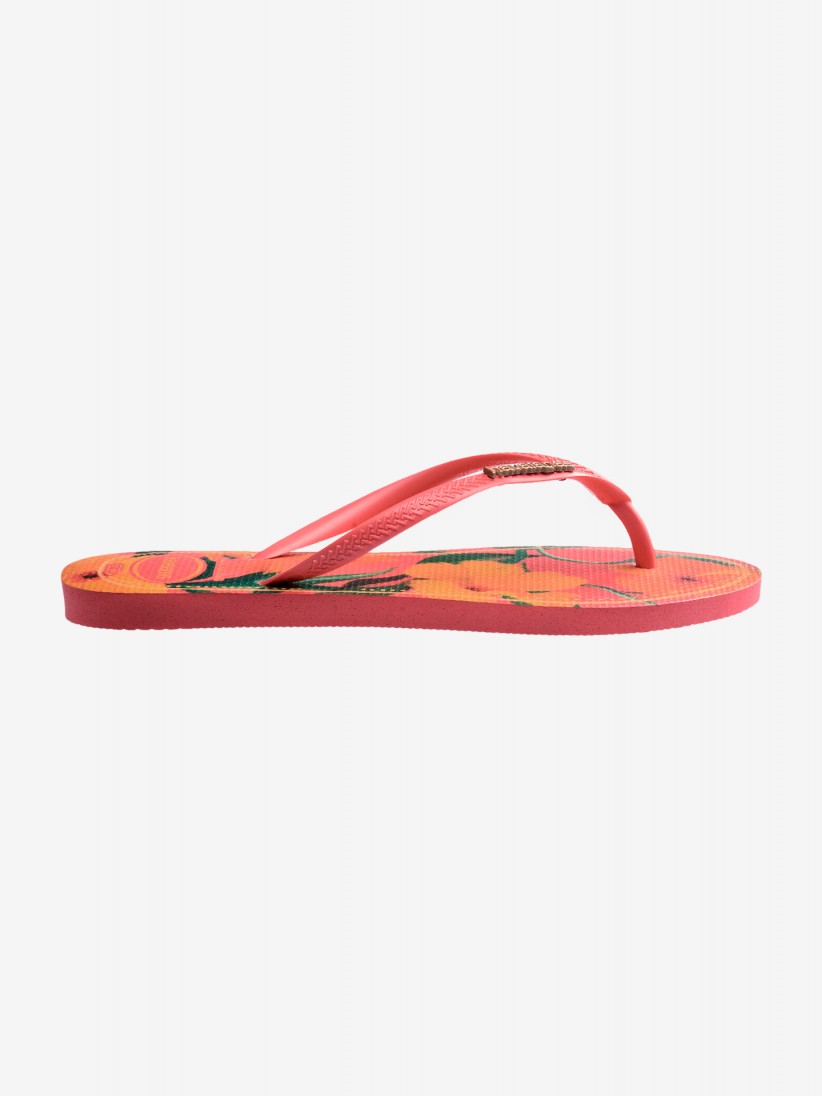 Chinelos Havaianas Slim Tropical Laranja