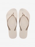 Chinelos Havaianas Slim Flatform Bege