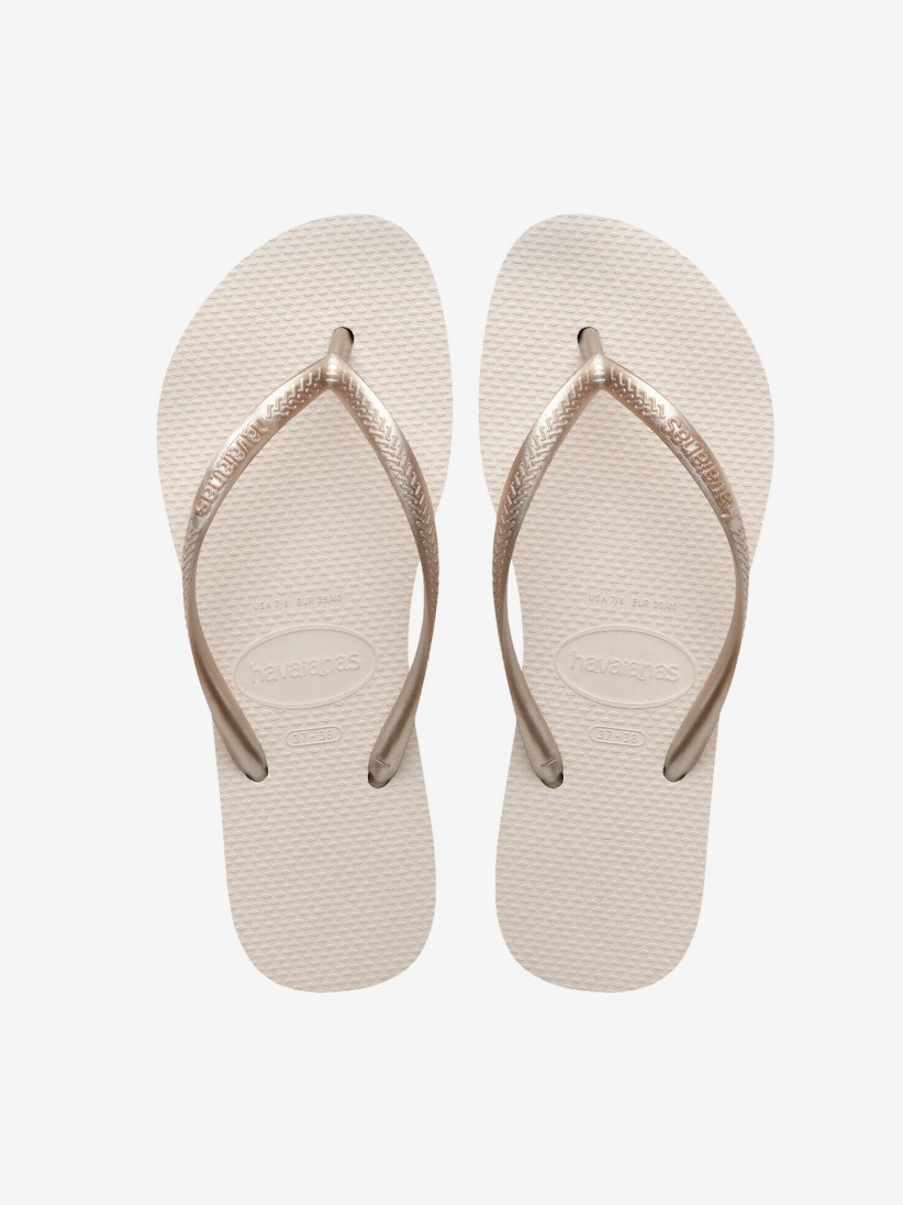 Chinelos Havaianas Slim Flatform Bege