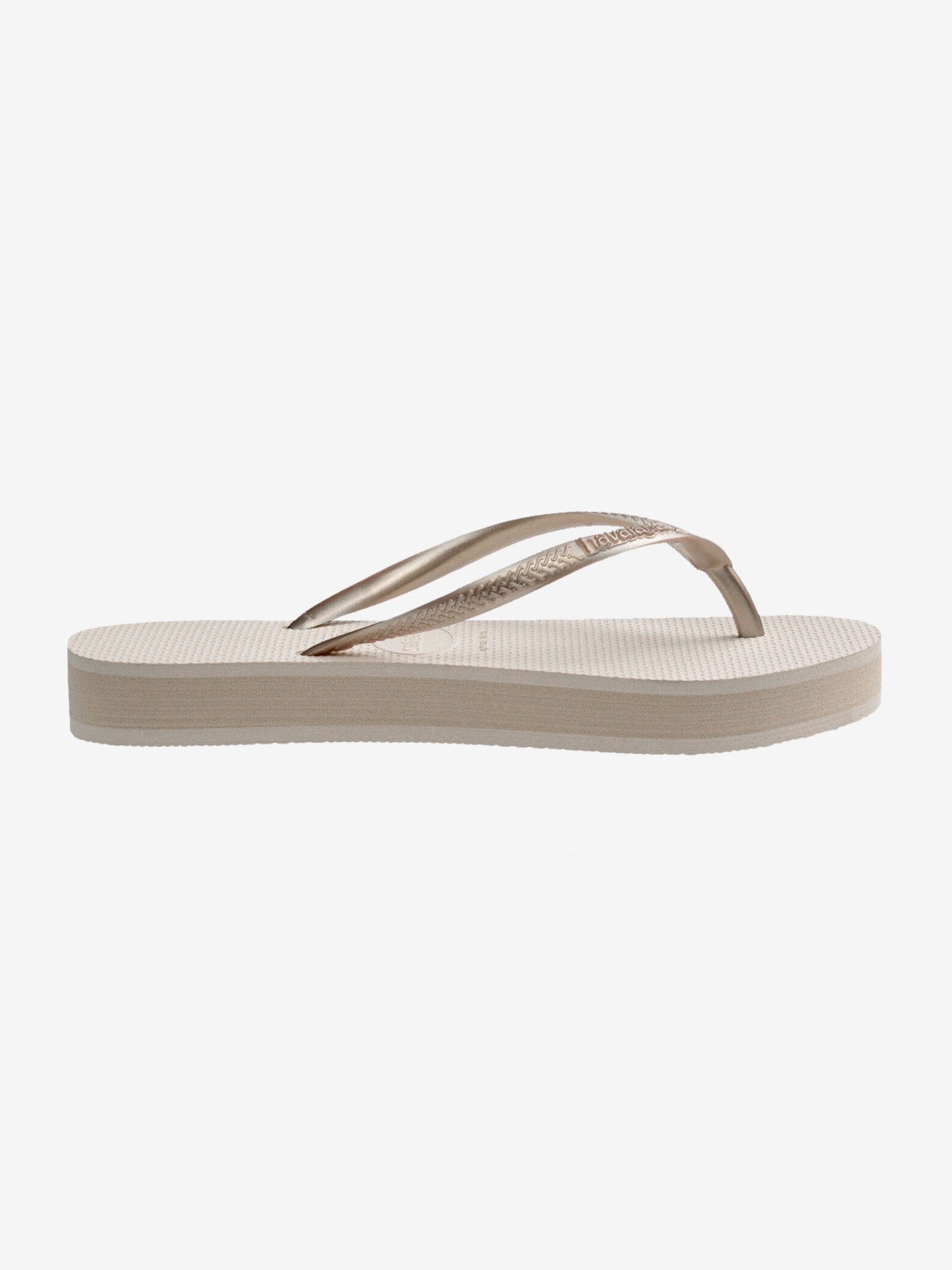 Chinelos Havaianas Slim Flatform Bege