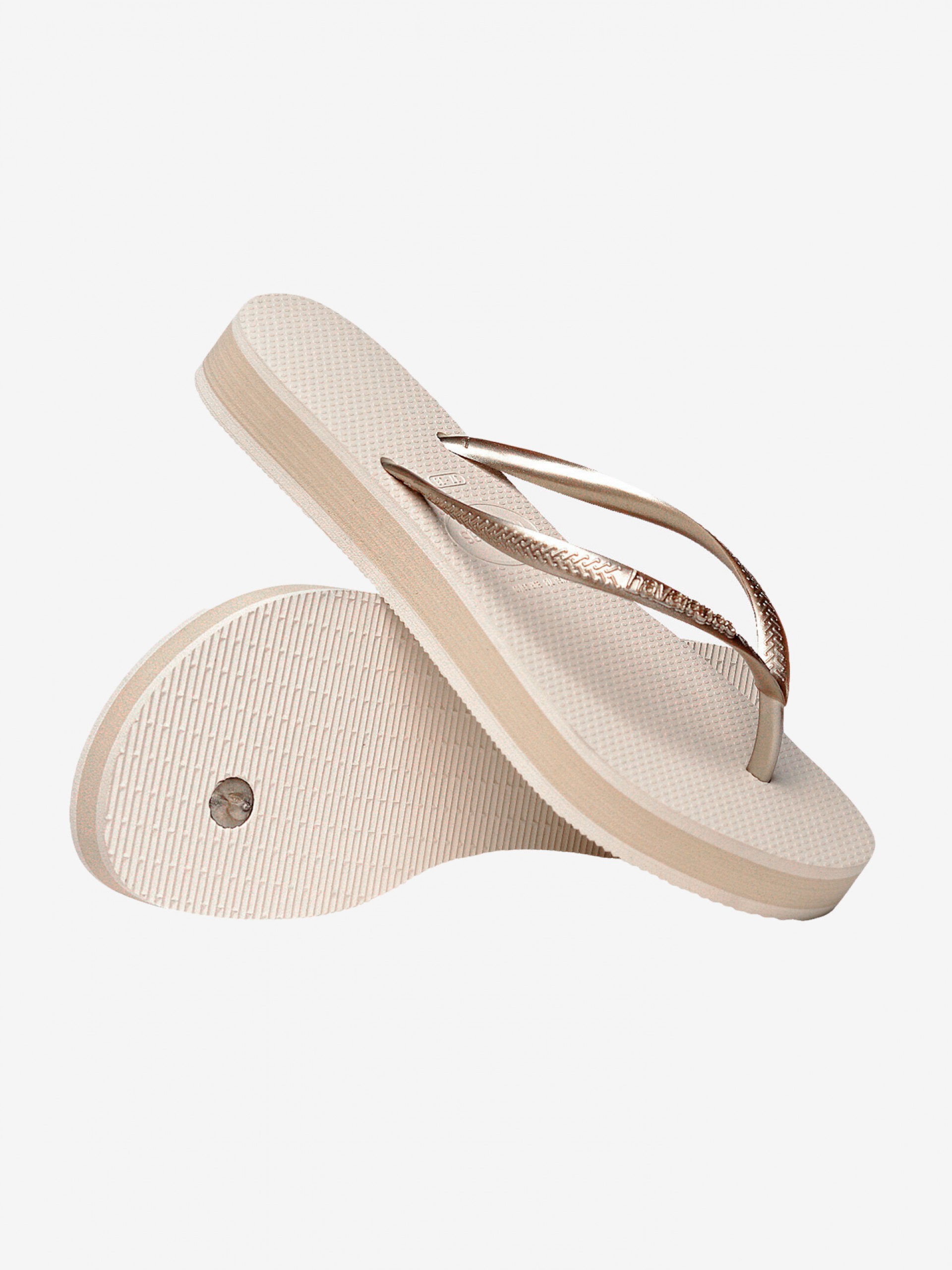 Chinelos Havaianas Slim Flatform Bege