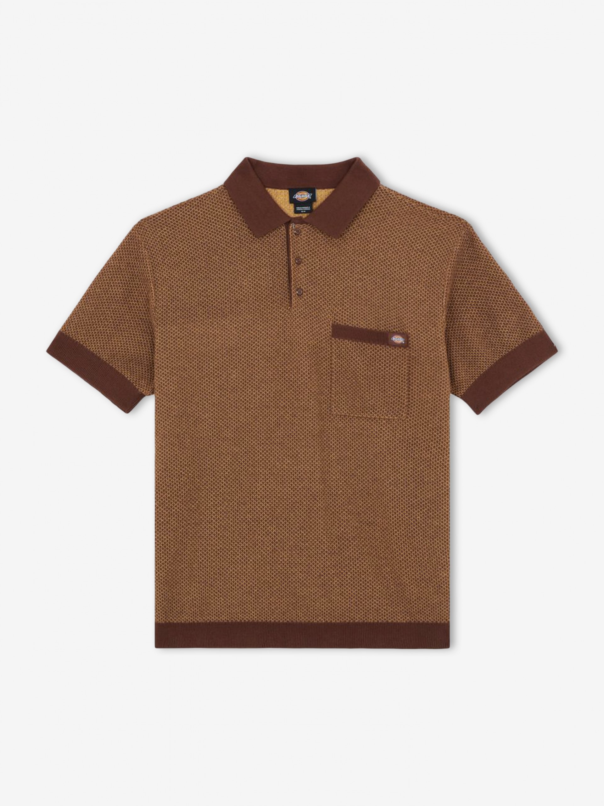 Polo Dickies Rocky Knit Castanho