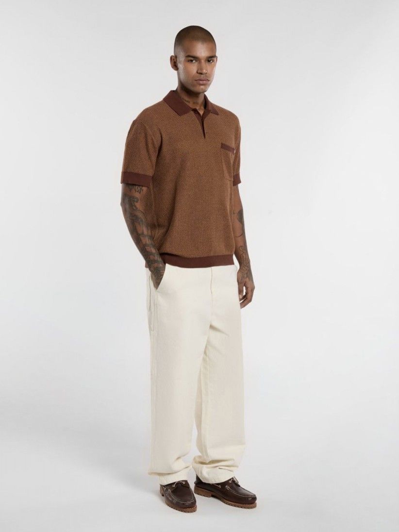 Dickies Rocky Knit Brown Polo Shirt - DK0A4Z7AK411 | BZR Online