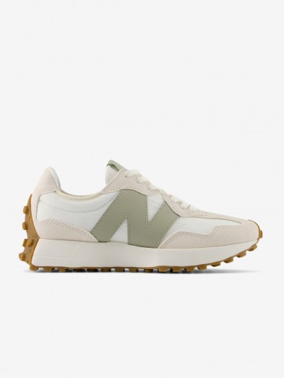 New Balance WS327 V1 White and Green Sneakers