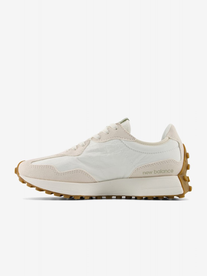 New Balance WS327 V1 White and Green Sneakers