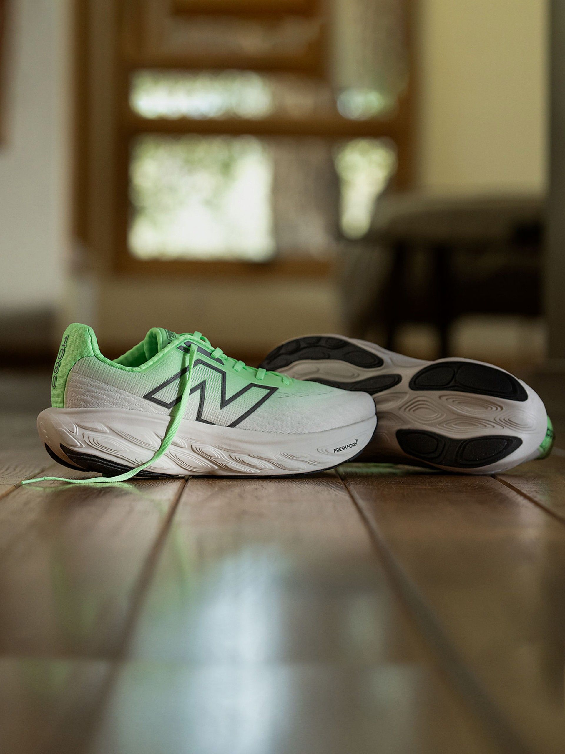 Sapatilhas New Balance Fresh Foam X 1080 v14 Verdes e Brancas Para Homem