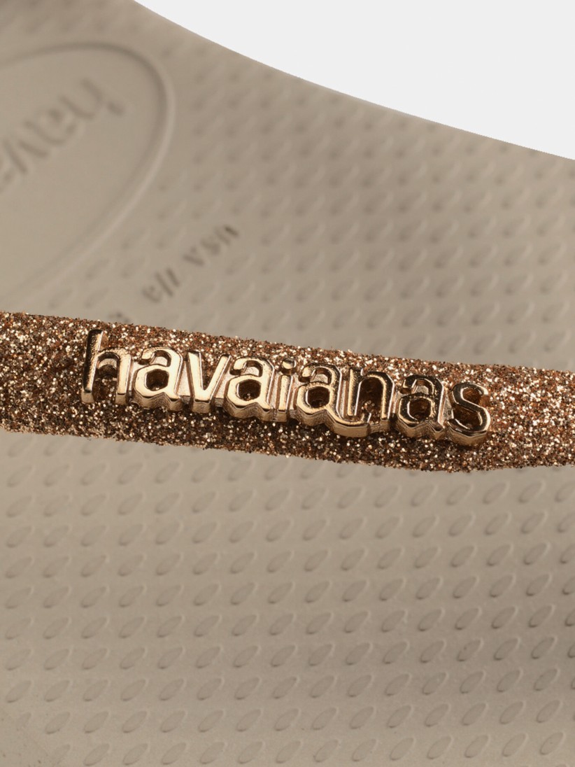 Chanclas Havaianas Slim Glitter II Doradas
