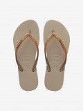 Chanclas Havaianas Slim Glitter II Doradas