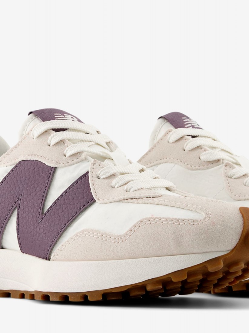 New Balance WS327 V1 White and Purple Sneakers