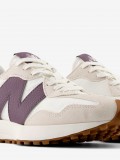 New Balance WS327 V1 White and Purple Sneakers