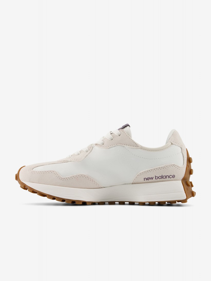 New Balance WS327 V1 White and Purple Sneakers