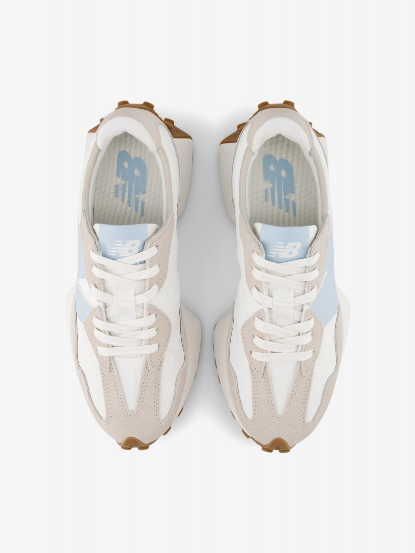 New Balance WS327 V1 White and Blue Sneakers