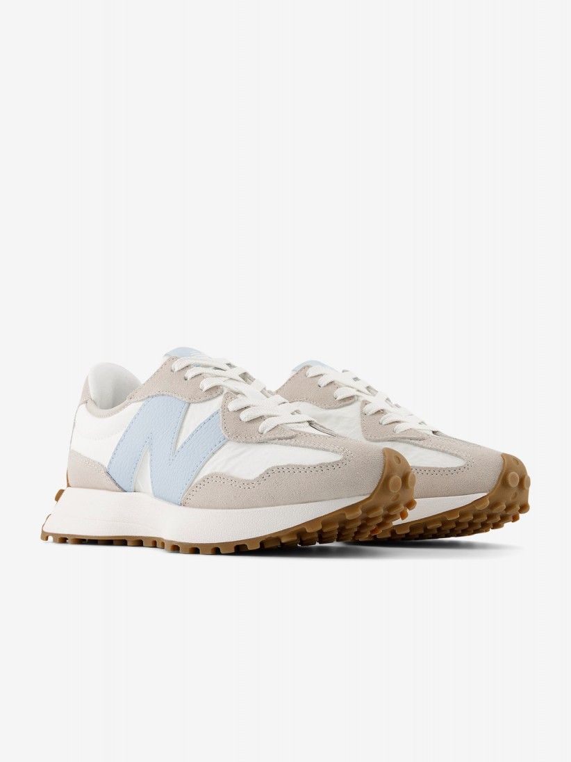 New Balance WS327 V1 White and Blue Sneakers