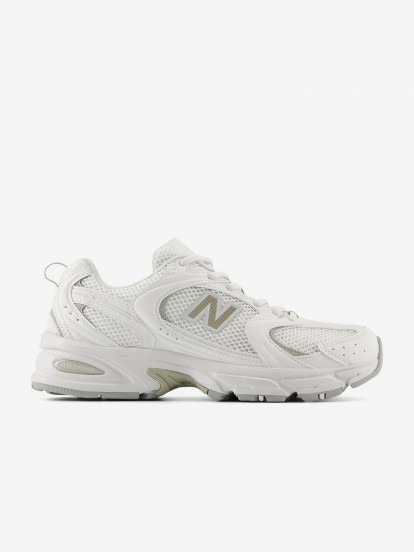 New Balance 530 V1 White and Green Sneakers