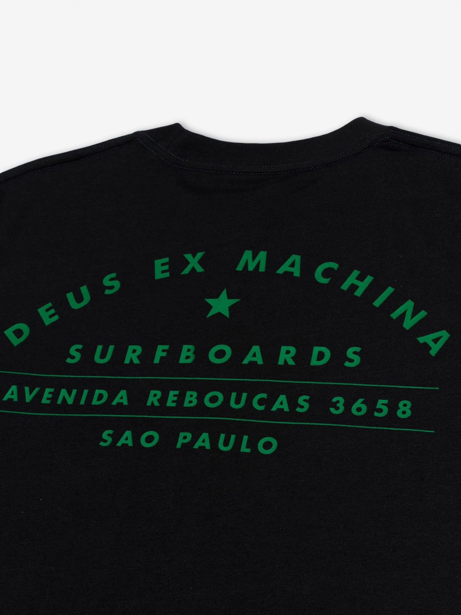 Deus Ex Machina São Paulo Surf Address Black T-shirt