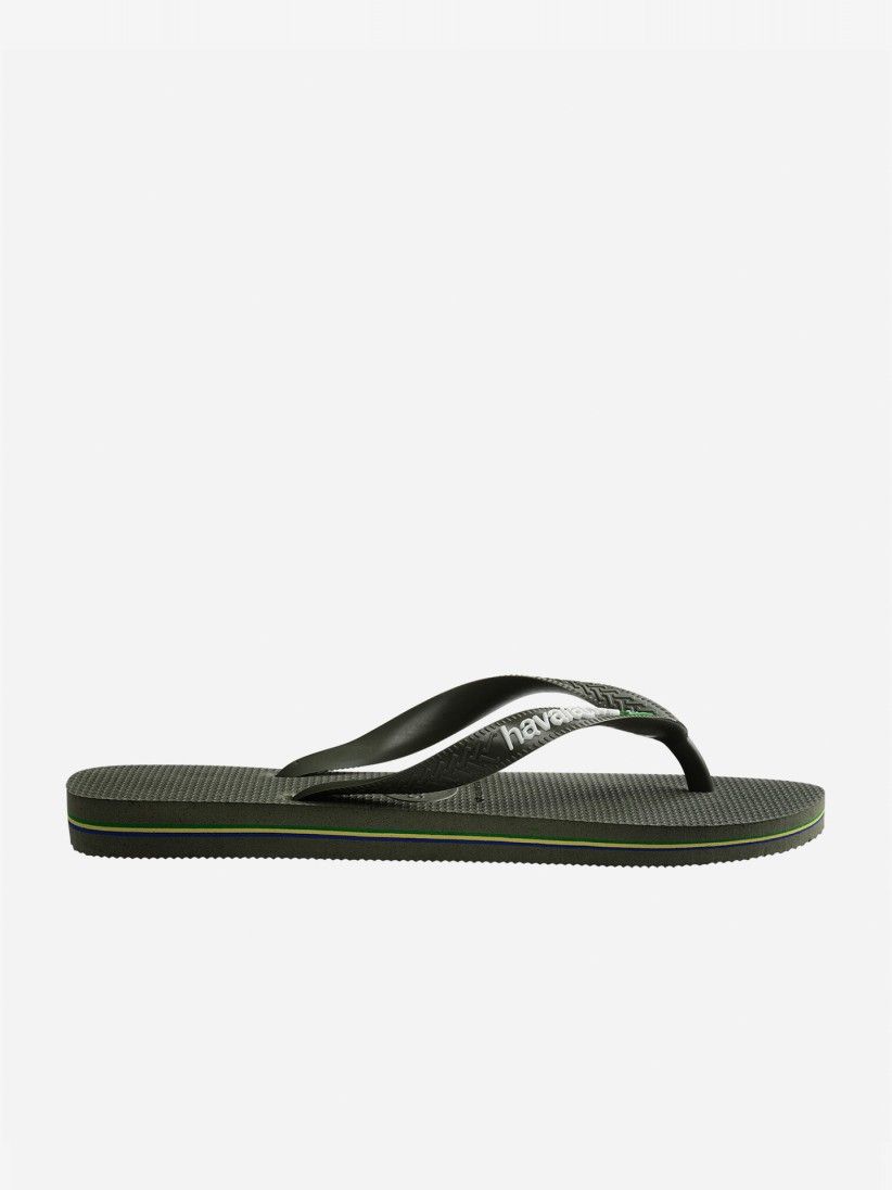Chinelos Havaianas Brasil Logo Verdes