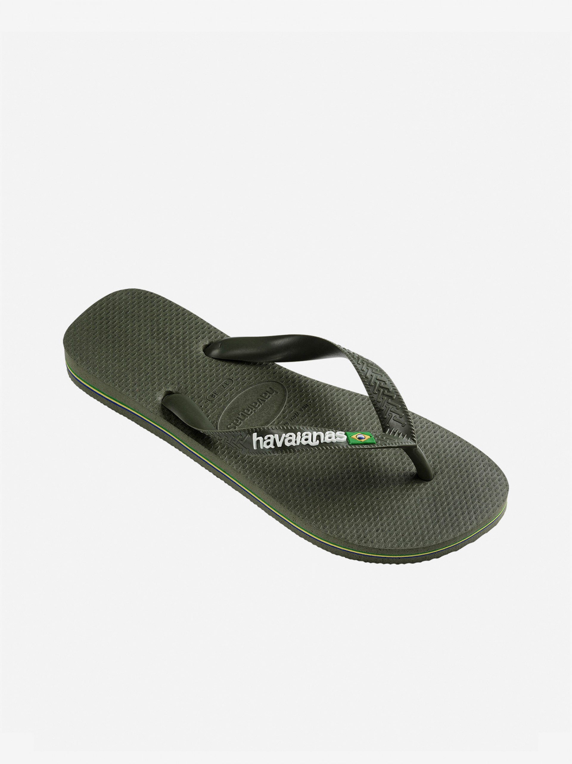 Chinelos Havaianas Brasil Logo Verdes