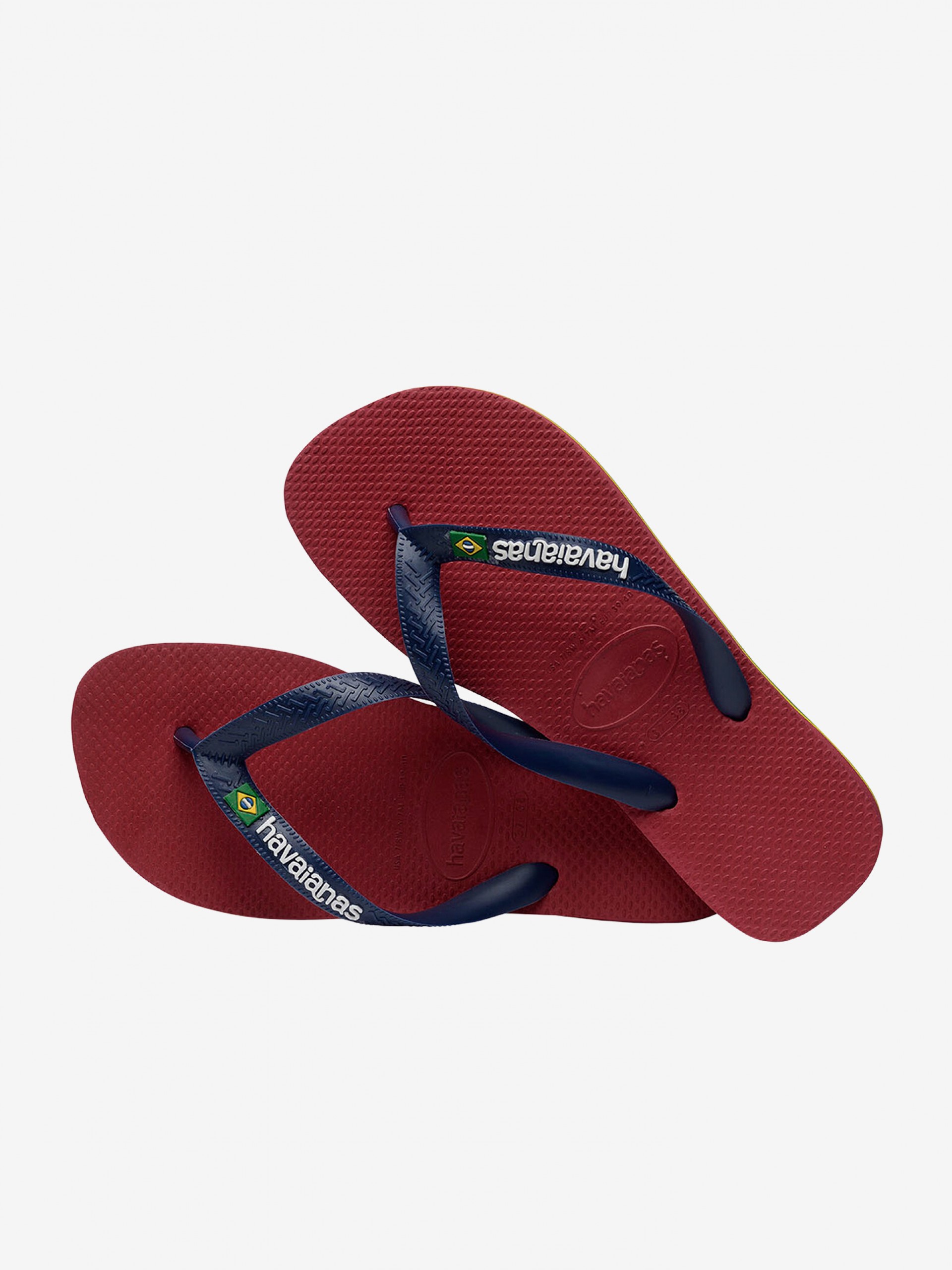 Chinelos Havaianas Brasil Logo Vermelhos