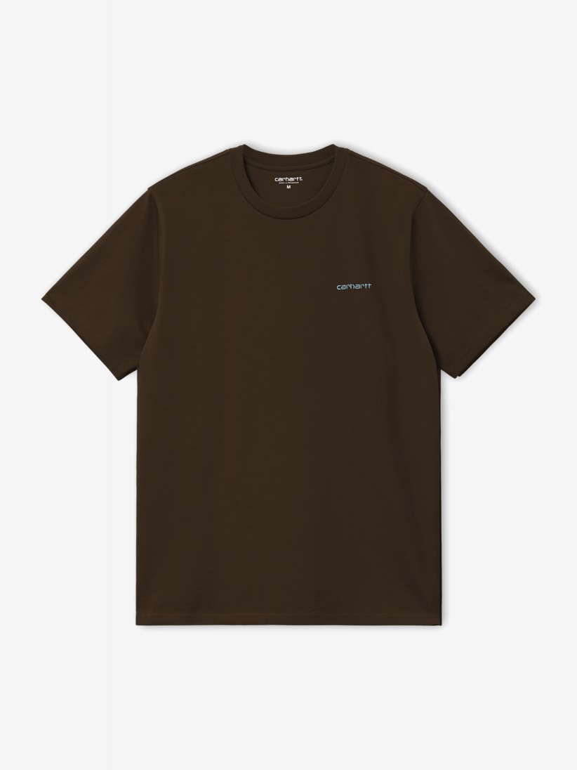 T-shirt Carhartt WIP Script Embroidery Castanha