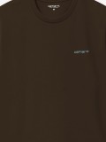 T-shirt Carhartt WIP Script Embroidery Castanha