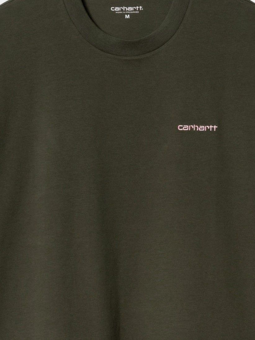 T-shirt Carhartt WIP Script Embroidery Verde