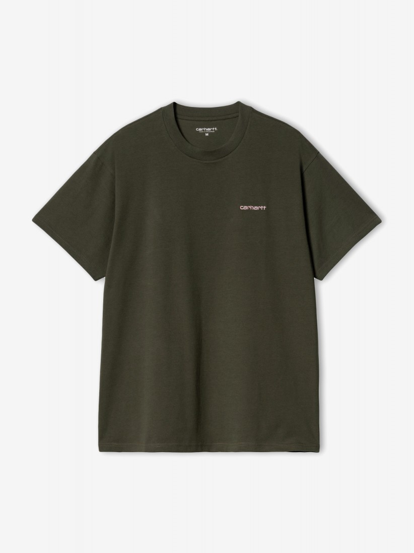T-shirt Carhartt WIP Script Embroidery Verde