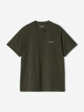 T-shirt Carhartt WIP Script Embroidery Verde