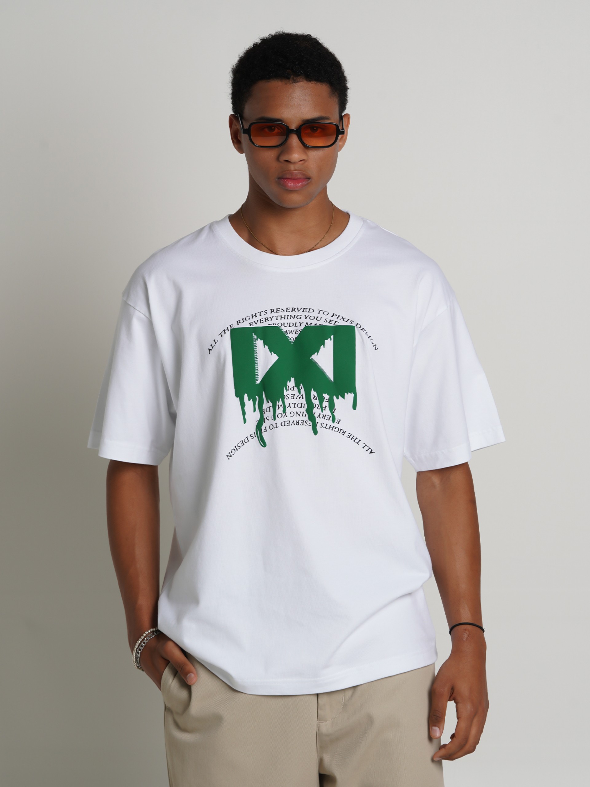 Pixis Da Vinci White T-shirt