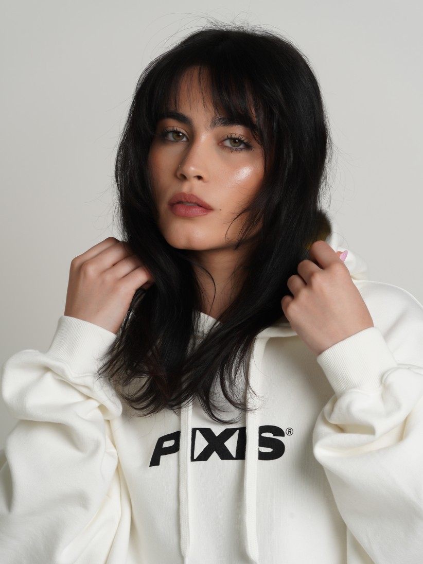 Camisola com Capuz Pixis Dijon Branca