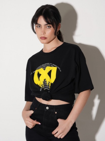 T-shirt Pixis Da Vinci Preta