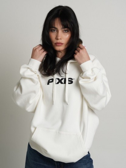 Camisola com Capuz Pixis Dijon Branca