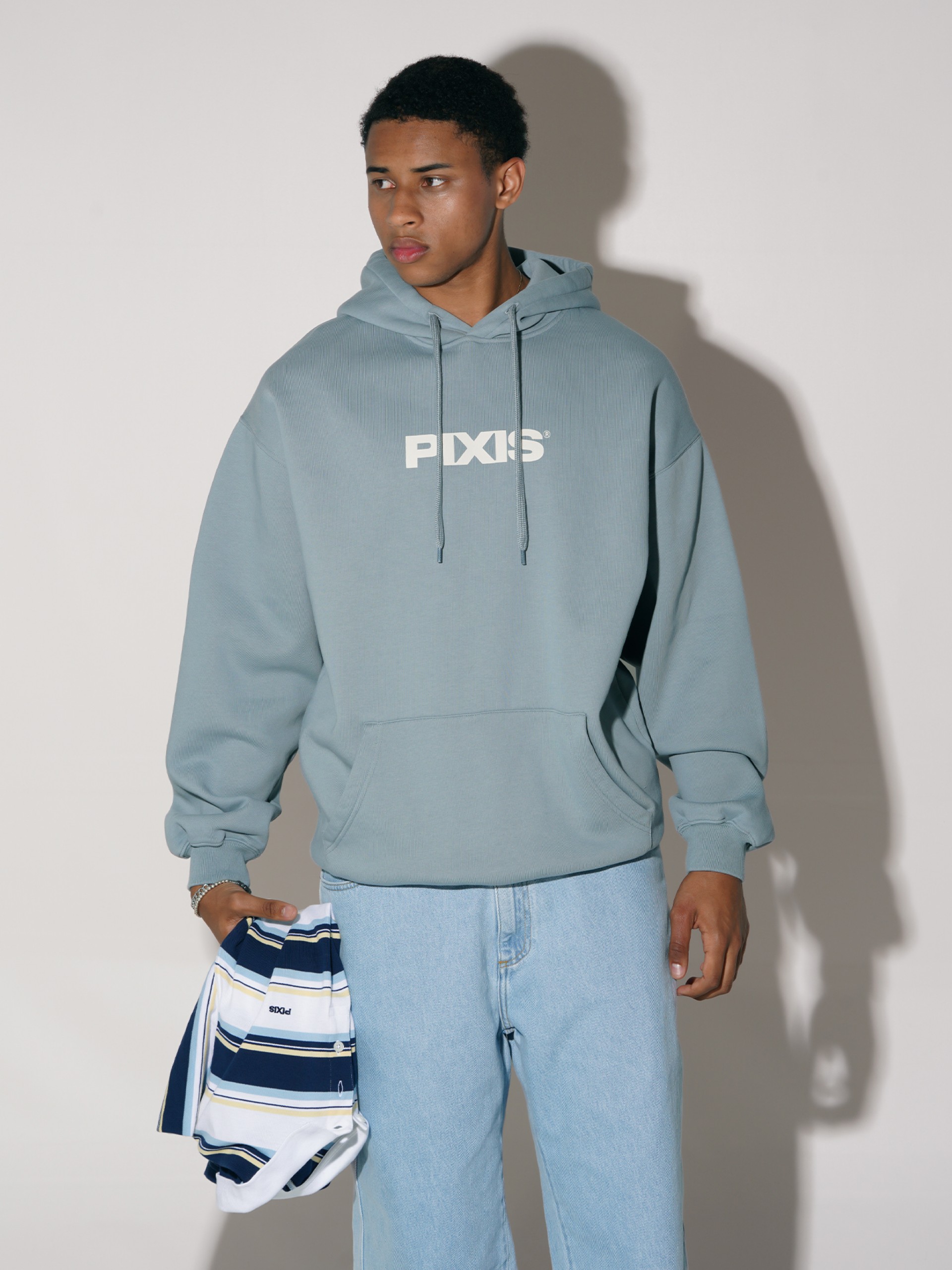 Sudadera con Capucha Pixis Dijon Azul