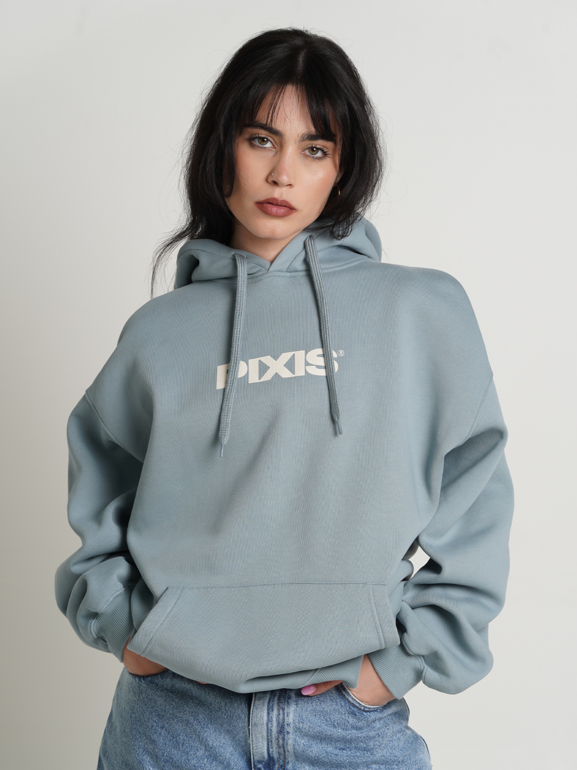 Sudadera con Capucha Pixis Dijon Azul