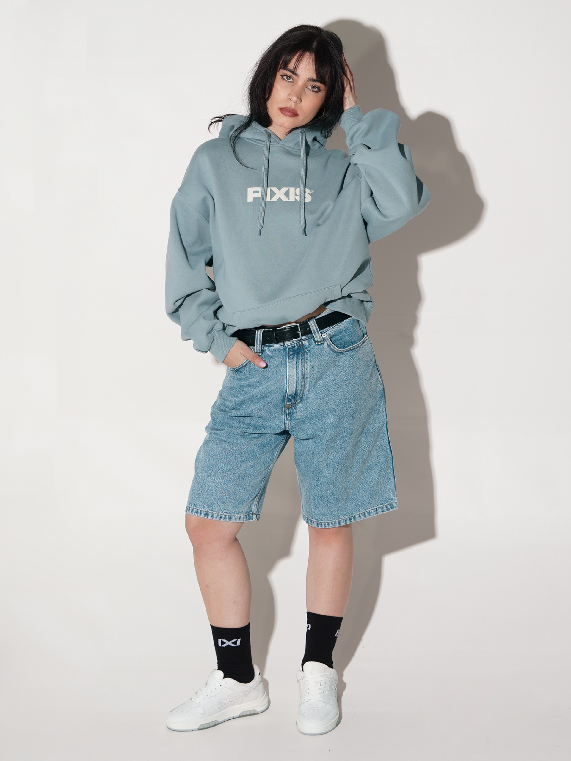 Sudadera con Capucha Pixis Dijon Azul