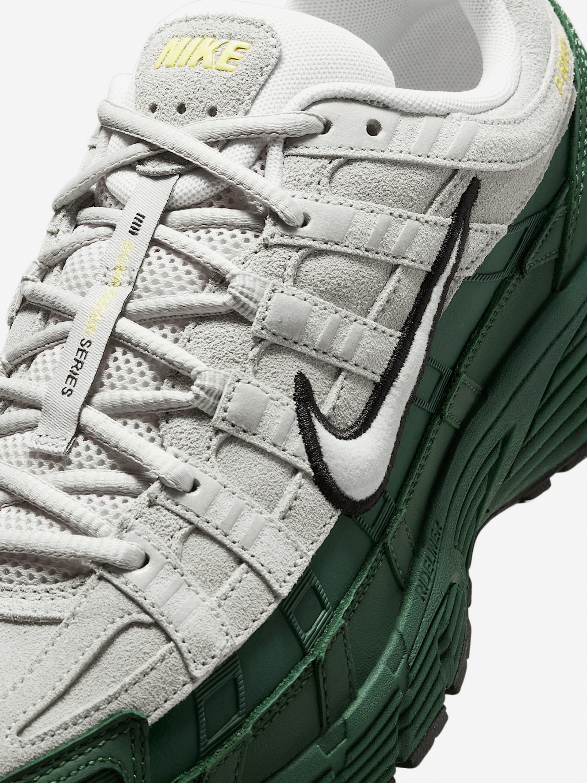 Sapatilhas Nike P-6000 Premium Cinzentas e Verdes Para Homem