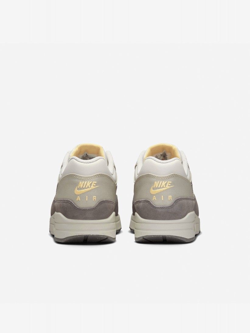 Nike Air Max 1 Premium Grey and Beige Sneakers For Men