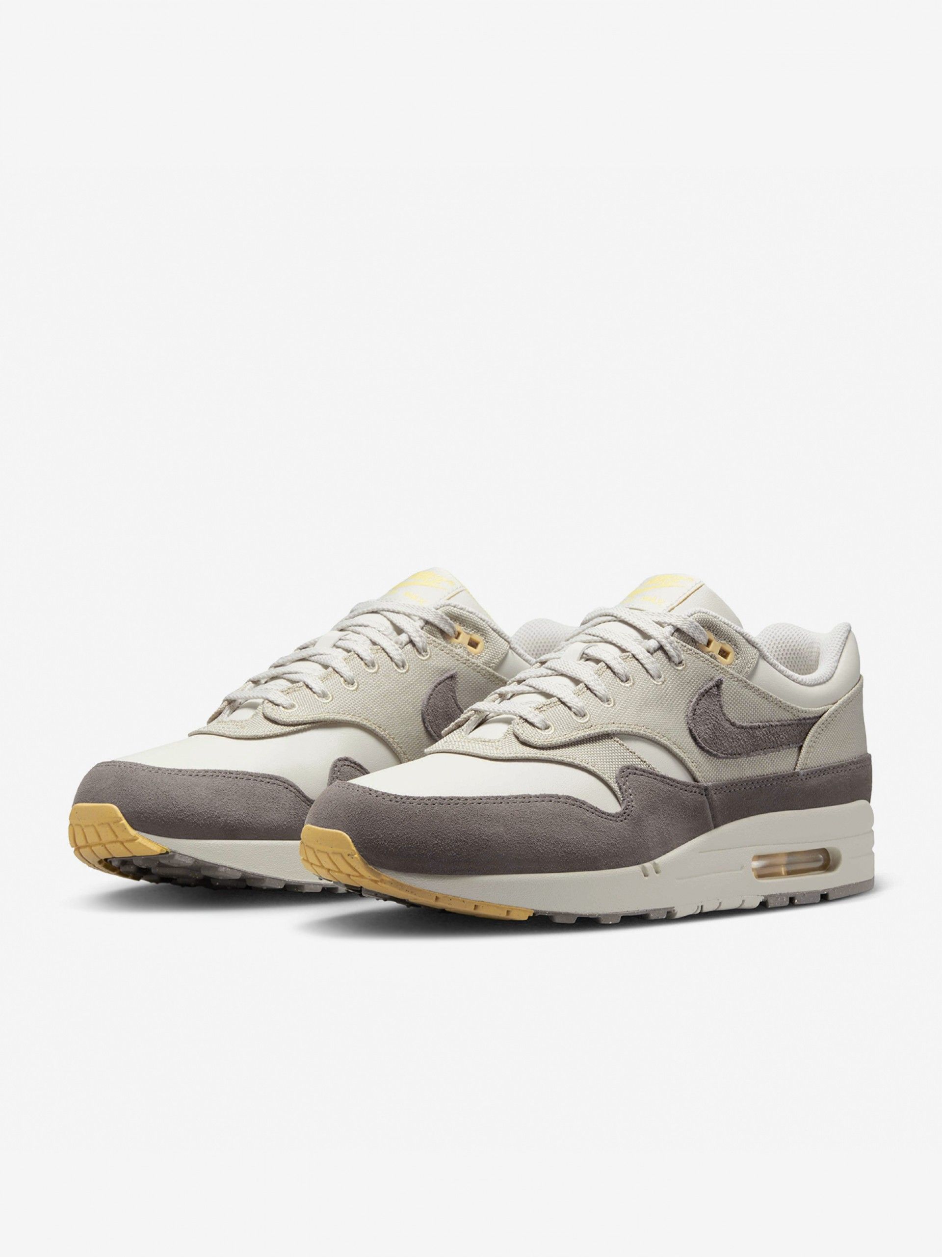 Zapatillas Nike Air Max 1 Premium Grises y Beige Para Hombre
