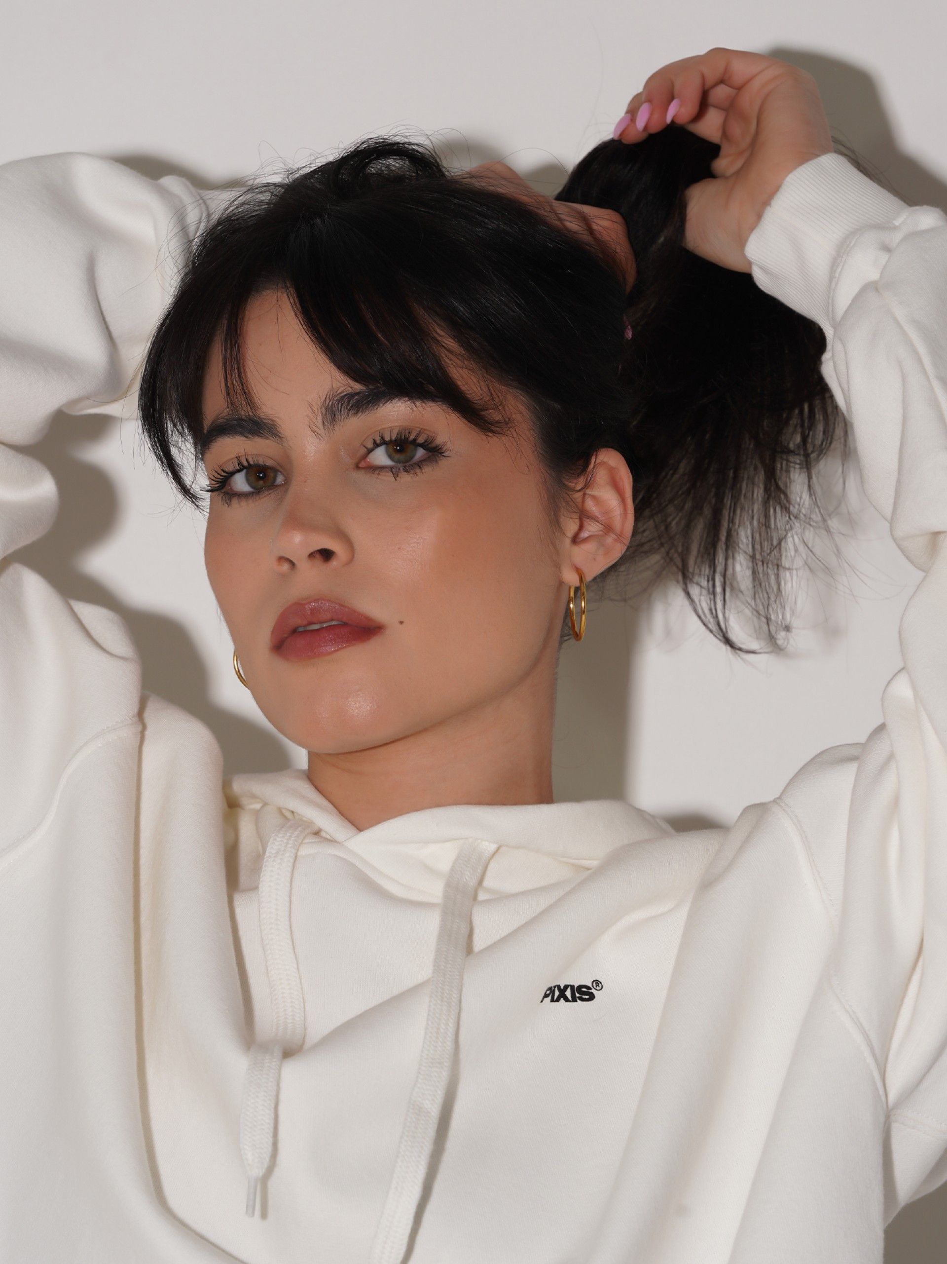 Camisola com Capuz Pixis Tours Branca