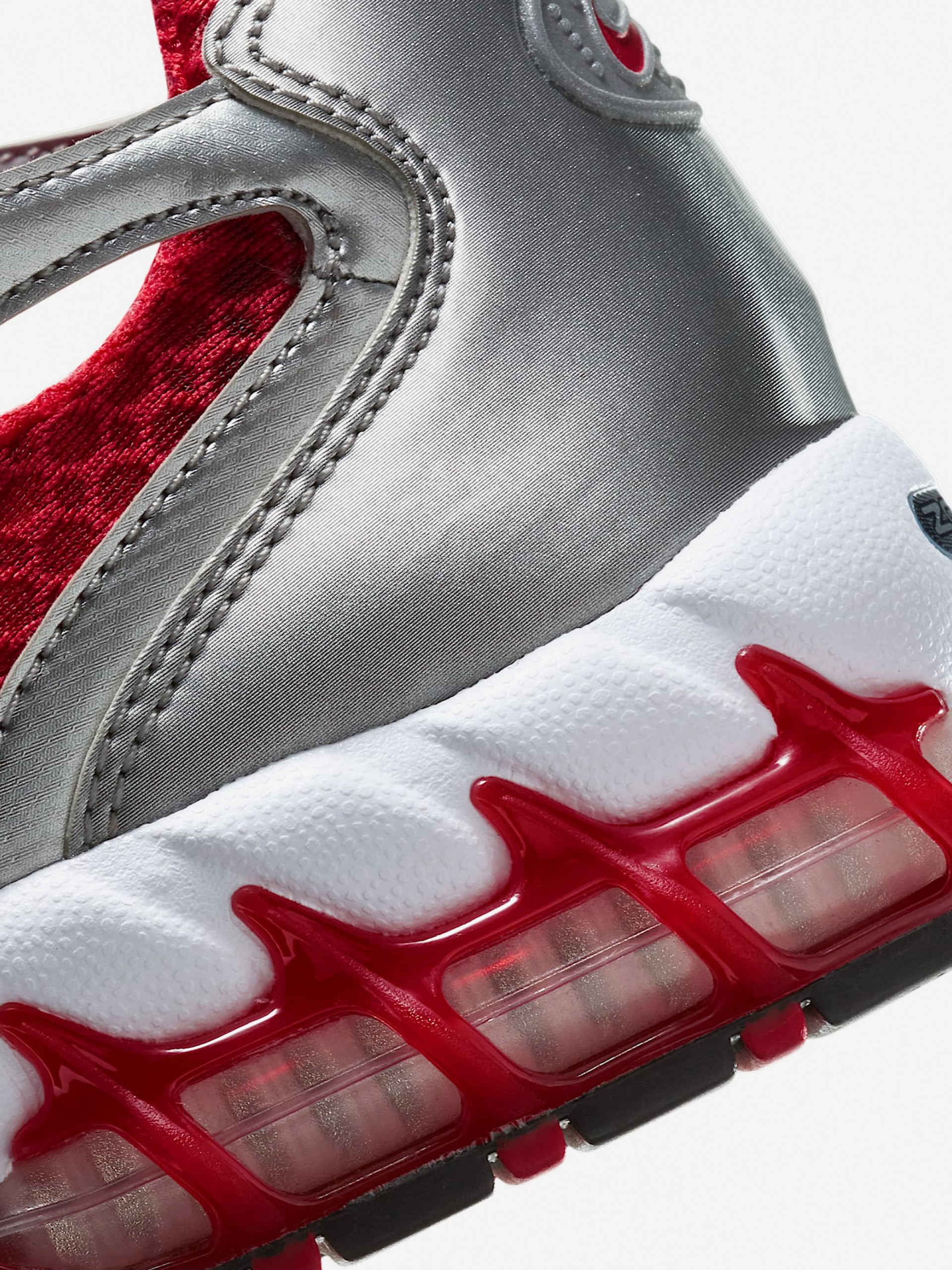 Sapatilhas Nike Air Zoom Spiridon Cage 2 Prateadas e Vermelhas Para Homem