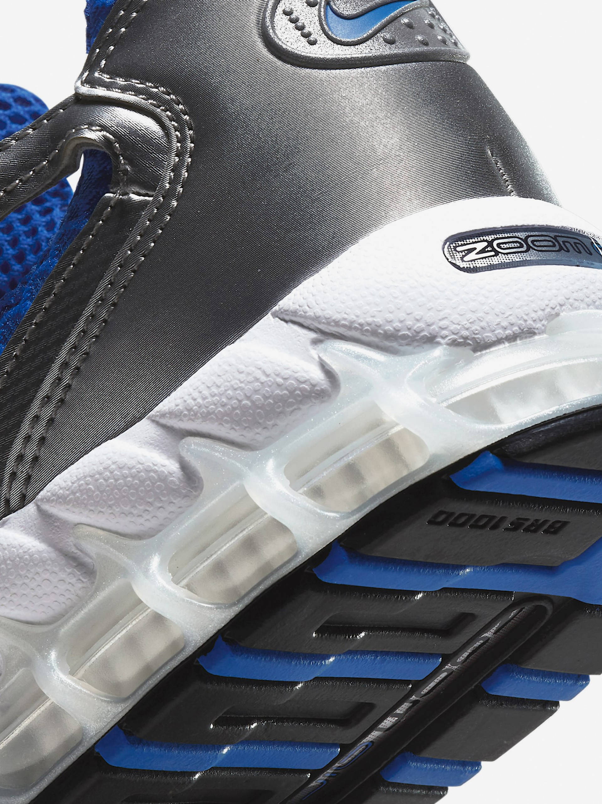 Sapatilhas Nike Air Zoom Spiridon Cage 2 Prateadas e Azuis Para Homem