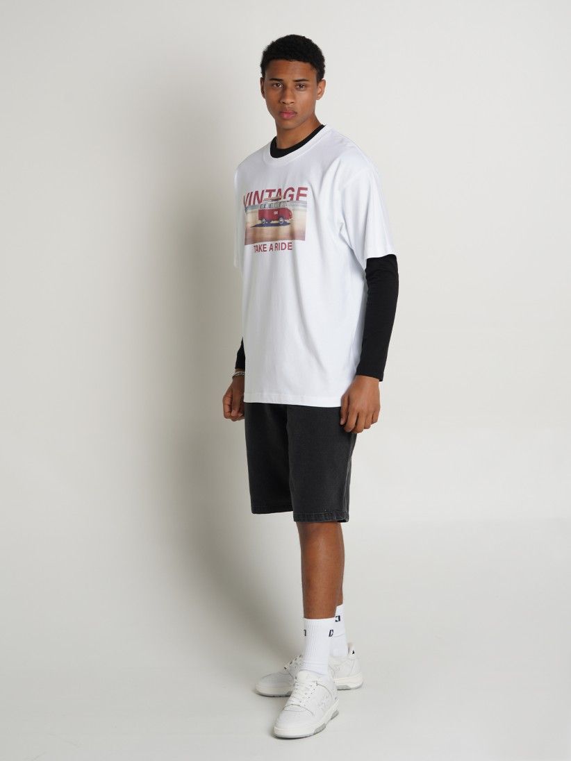 Pixis Vintage Summer White T-shirt