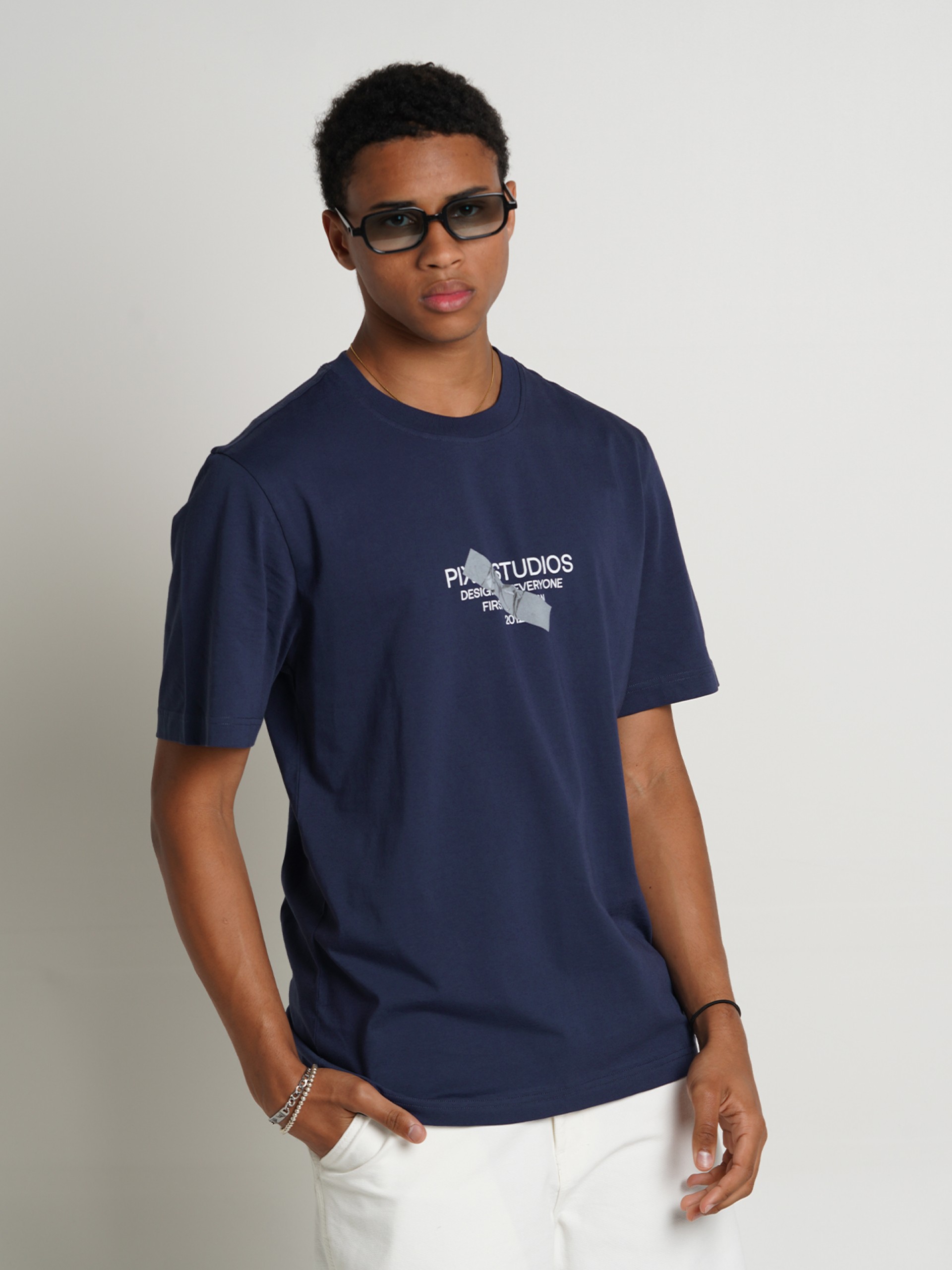 T-shirt Pixis The Design Azul