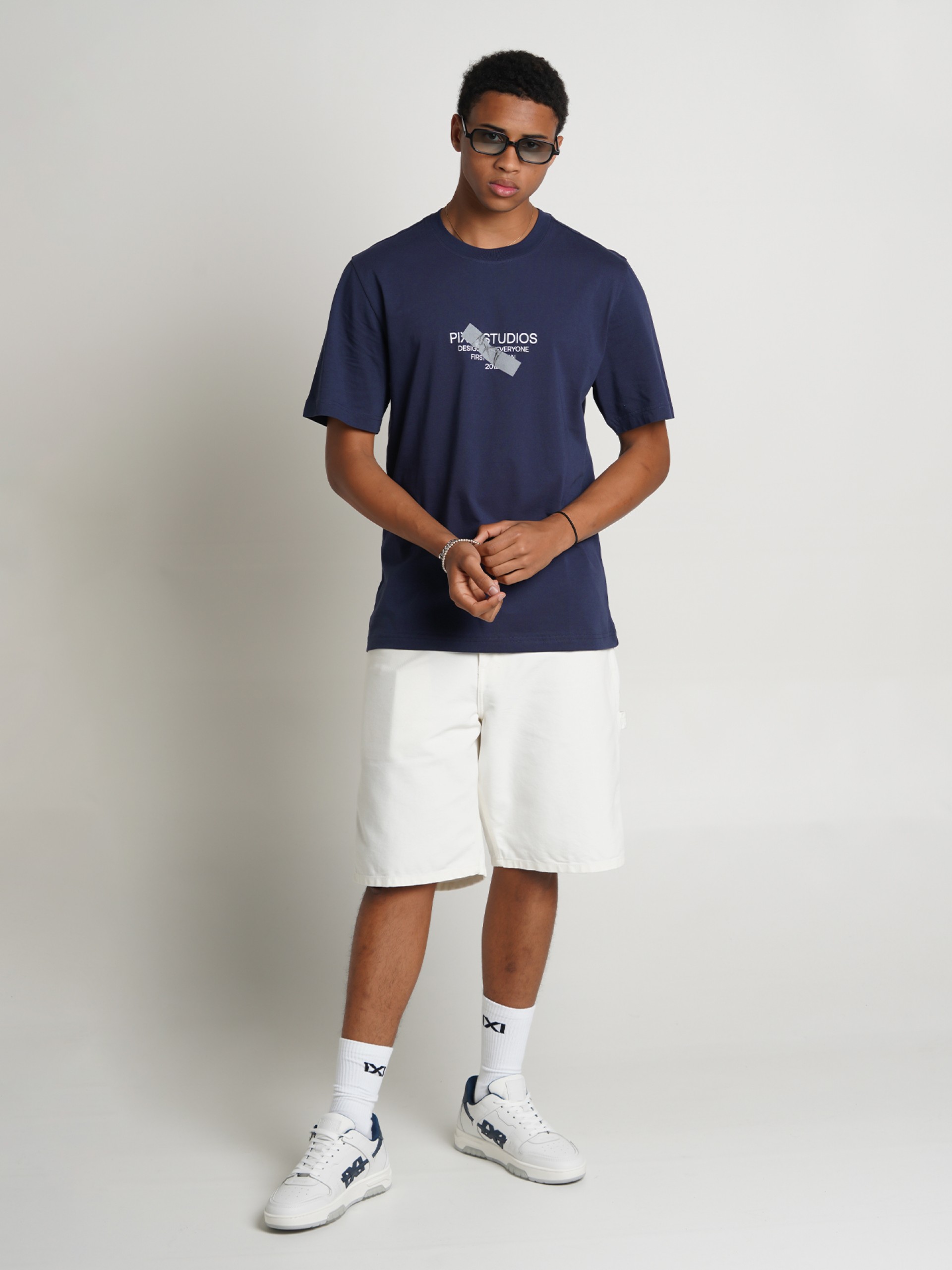 T-shirt Pixis The Design Azul