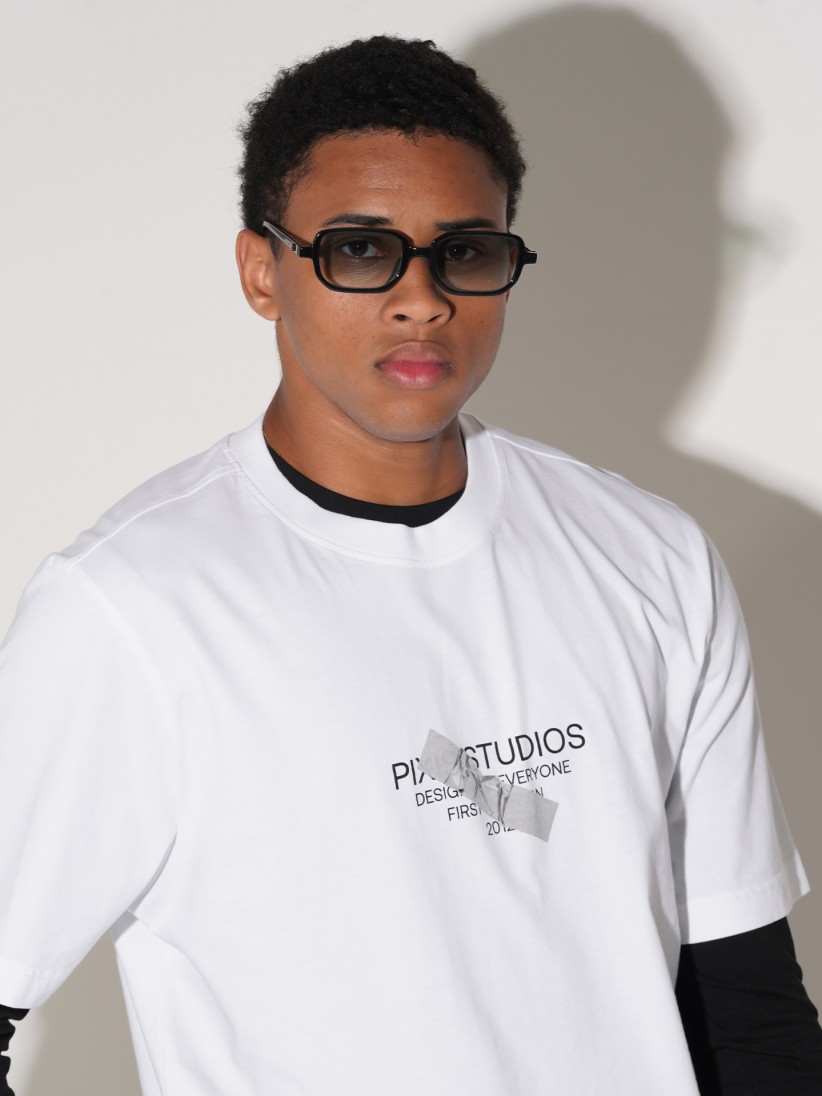 T-shirt Pixis The Design Branca