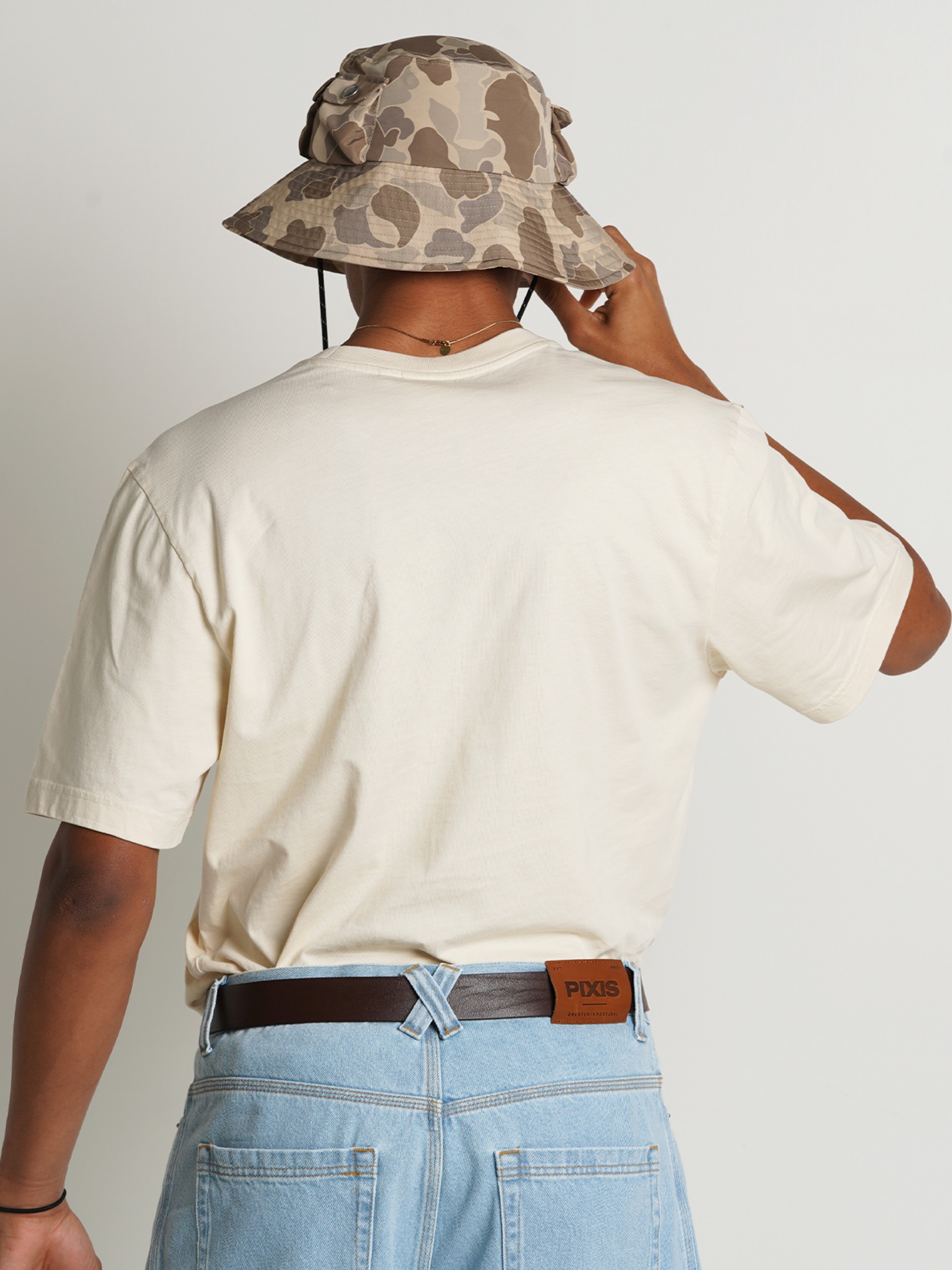 Camiseta Pixis The Design Beige