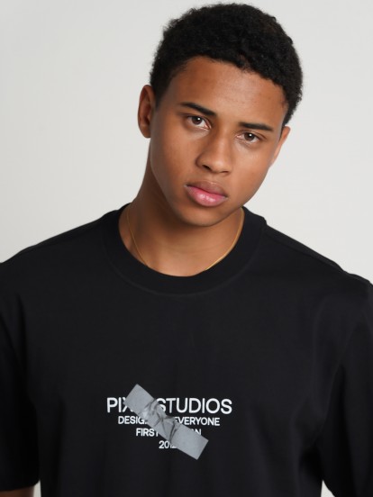 Pixis The Design Black T-shirt
